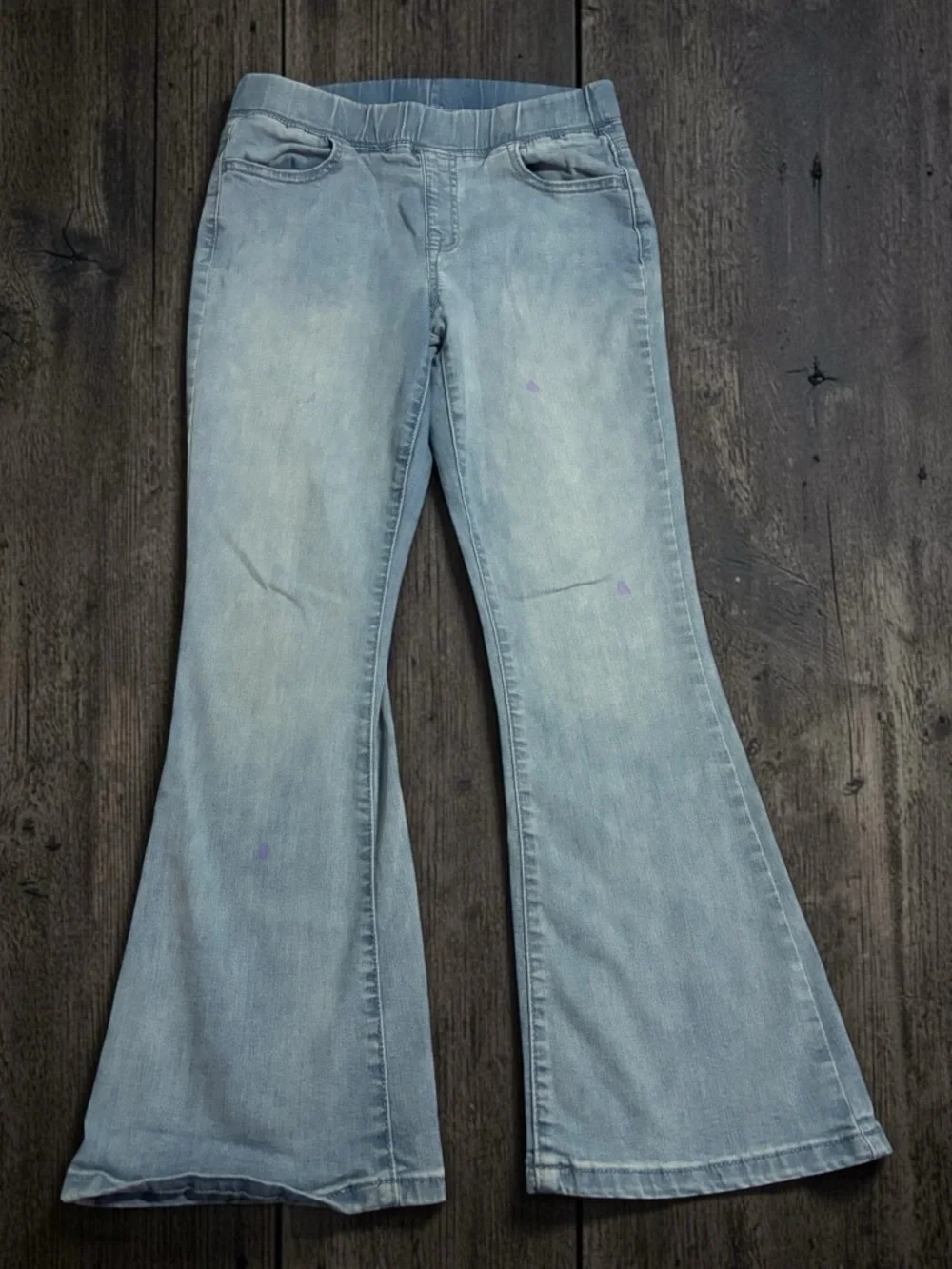 Cat & Jack Girls Size 14 Light Wash Flare Jeans